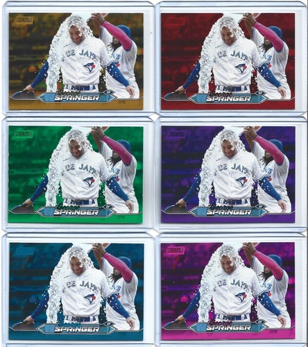George Springer - 2024 Topps Stadium Club - 21 Karten Lot mit Gold Rainbow Foil 1/1 - Bild 7 von 12