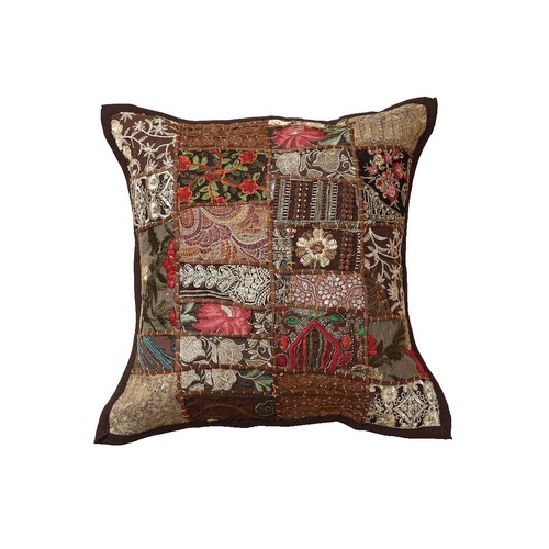 Cotton Multicolor Patchwork Cushion Cover, Embroidery At ₹ 95/piece In