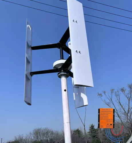 800W 12V 24V 48V Vertikale Windkraftanlage Windturbine Windrad MPPT Laderegler - Bild 17 von 18
