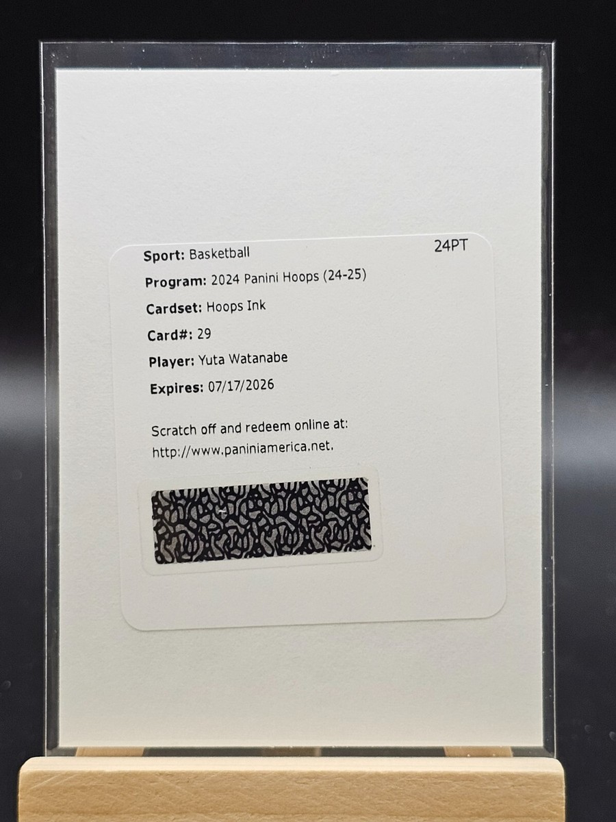 2024-25 Panini NBA Hoops Yuta Watanabe HOOPS INK Auto