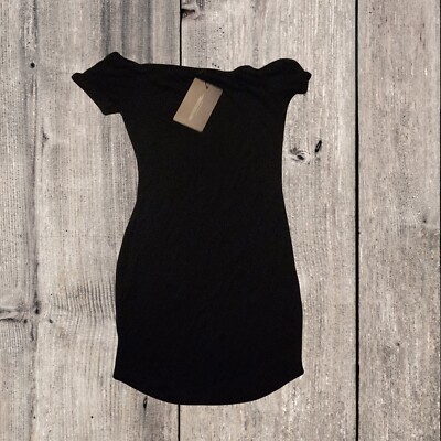 shape black ruched bardot bodycon dress Ruched Bardot Maxi Dress - Black