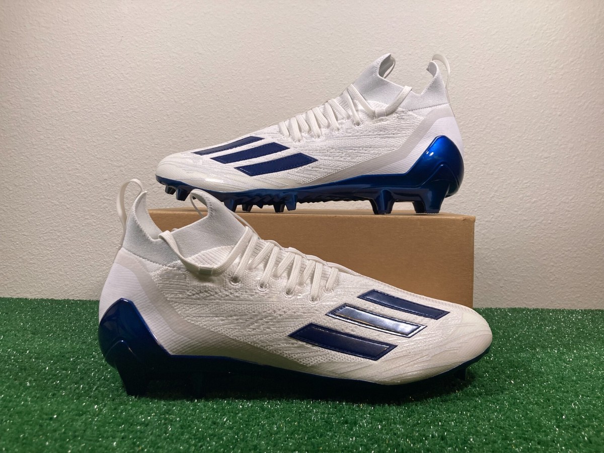  PRIMEKNIT サッカーシューズ ホワイト/ブルー Adizero Primeknit Navy Blue And White Football Cleats Adidas
