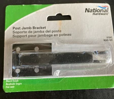 National Hardware Post Jamb Bracket black Finish