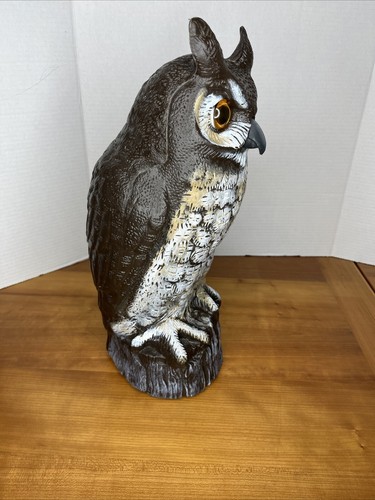 VINTAGE 1990 DALEN PRODUCTS BLOW MOLD 16" OWL GARDEN DECOY Halloween Decoration - Picture 16 of 21