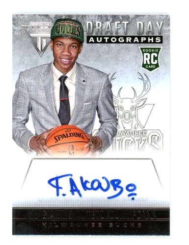 2013 Panini Titanium Giannis Antetokounmpo Auto RC Draft Day Autograph Rookie SP