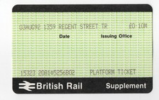 Regent Street Travel Centre B02 - APTIS platform ticket, final example ever held