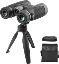 12x42 Binoculars for Adults with Tripod, Built-in Waterproof Hunting Gifts