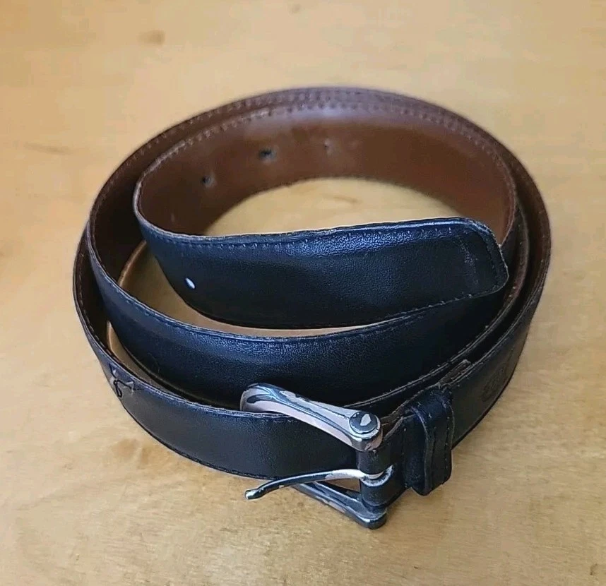 Ceinture habillée vintage Christian Dior cuir noir taille 40 accessoires Espagne