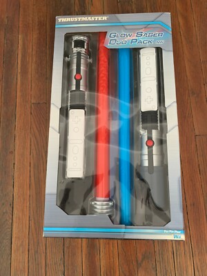 Thrustmaster 4660307 Glow Saber Duo Pack Nintendo Wii Complete Blue And Red