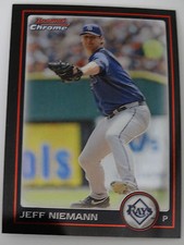 2010 Bowman Chrome #55 Jeff Niemann Tampa Bay Rays Baseball Card