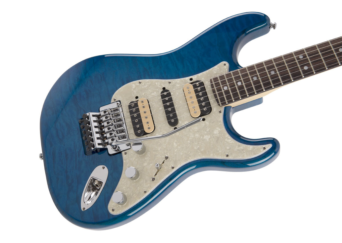 Fender Michiya Haruhata Stratocaster Caribbean Blue Trans made in