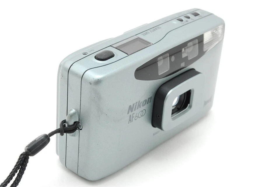 Rare! [N MINT w/Strap] Nikon AF600 Panorama QD 35mm Film Camera Light Blue JAPAN - Image 3 of 4