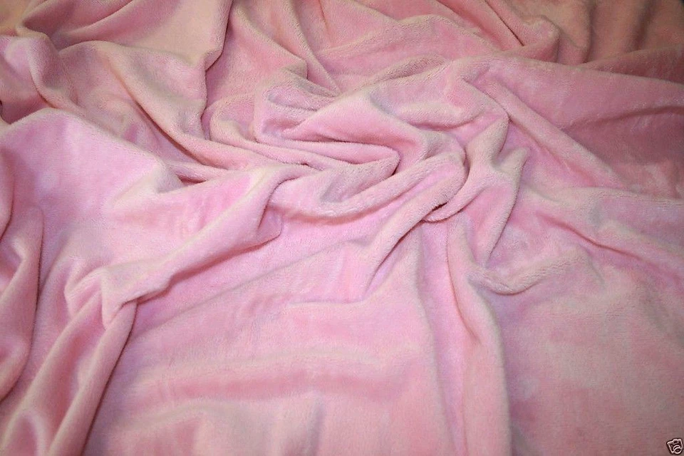 CRS FUR FABRICS Weicher Plüsch Kuscheltier Velboa Vlies Stoff PINK