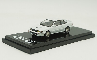 HJ 1/64 Scale Toyota Corolla LEVIN GT-Z APEX AE92 White1 Diecast Car Model