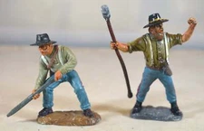 TSSD Painted Union/CSA Artillery Figures 2 pieces from Set #12