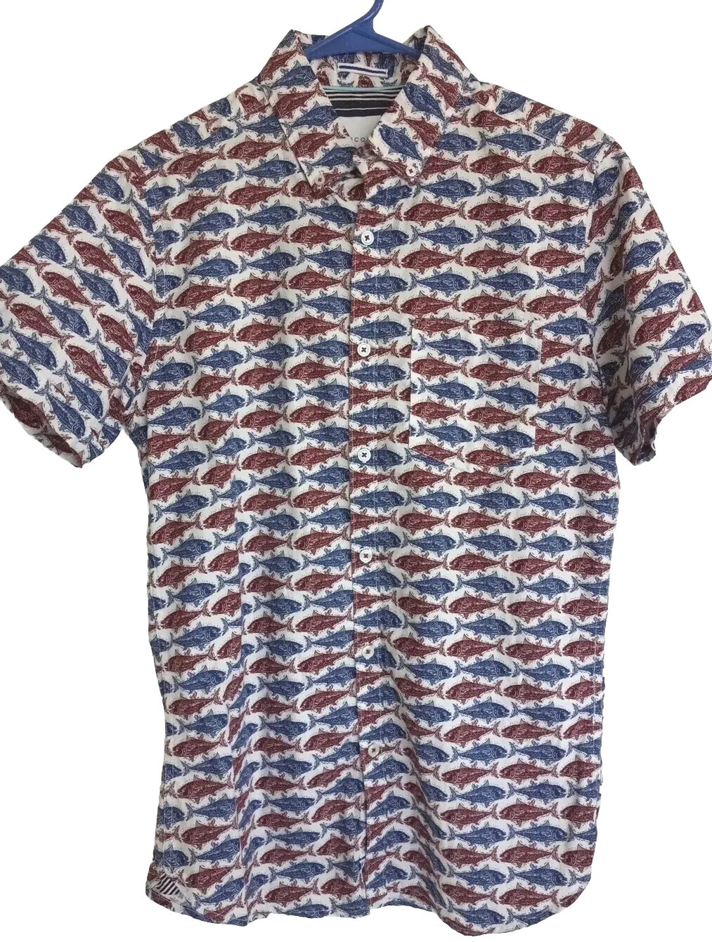 ZipCode Men Short Sleeve Button Down Performance … - image 3