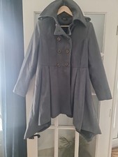 Collared Long Drape Waterfall Coat