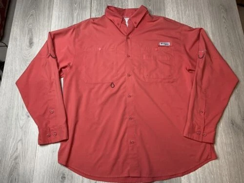 Columbia PFG Vented Fishing Shirt XL Omni Shade Performance Camp Outdoor Hike