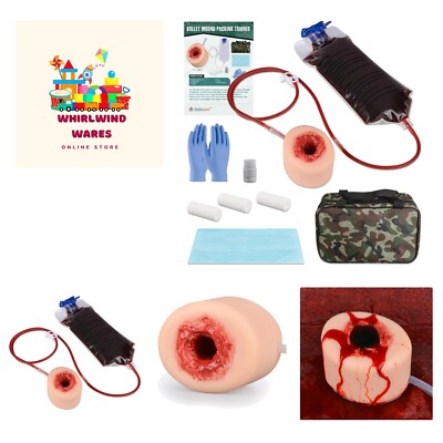 Wound Packing Trainer Kit, Stop the Bleed Training Kit for Medical Education,...