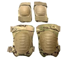 USGI MILITARY OCP MULTICAM KNEE & ELBOW PADS COMPLETE SET MCGUIRE-NICHOLAS EXC