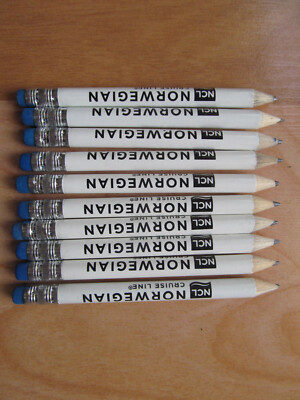 New NCL Norwegian Cruise Line Collector Pencils Lot of 10