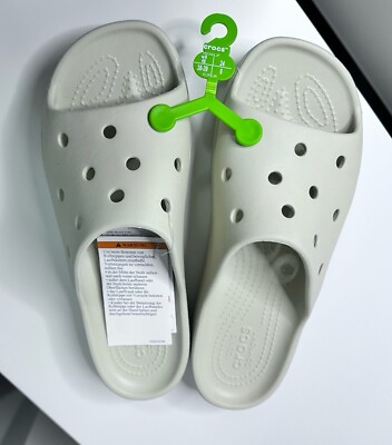 NEW Crocs Womens Classic Slide Platform Sandals Vanilla Multi