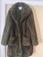 Yumi Faux Fur Coat Uk 16 Rrp £75