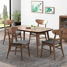 Isador Mid-Century elegant curves Dining Chairs (Set of 4)  Formal Gatherings