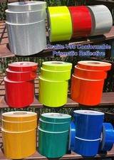 1"-6" Oralite V98 "WHITE" Conformable Prismatic Reflective Tape