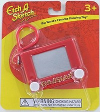 Mini ETCH A SKETCH Drawing Toy Ohio Art 50120 w/ Clasp Miniature Doll Key NEW