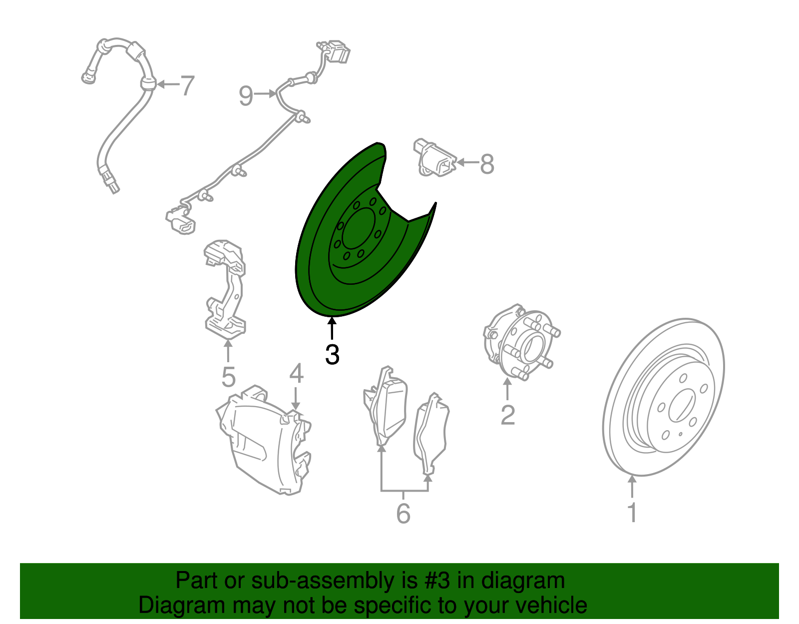 VOLVO S40 MK2 REAR AXLE BRAKE DUST SHIELD 31277982 ORIGINAL for sale