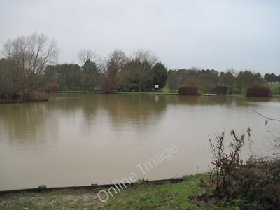 Photo 12x8 Lake  at  Primrose  Valley Filey  c2009