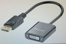 Gold-Plated Display Port to DVI-D Adapter (Male to Female) by Moread. New