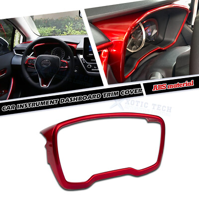 Sporty Style Red Dashboard Display Screen Panel For Toyota