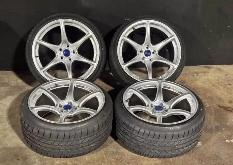 19x10.5 KANSEI TANDEM SILVER WHEELS RIMS TIRES BMW CHEVY CAMARO