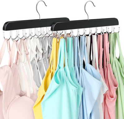 2 Pack Bra Hanger, Capacity Foldable Tank Top Hanger with 40 Hooks, Bra Hangers