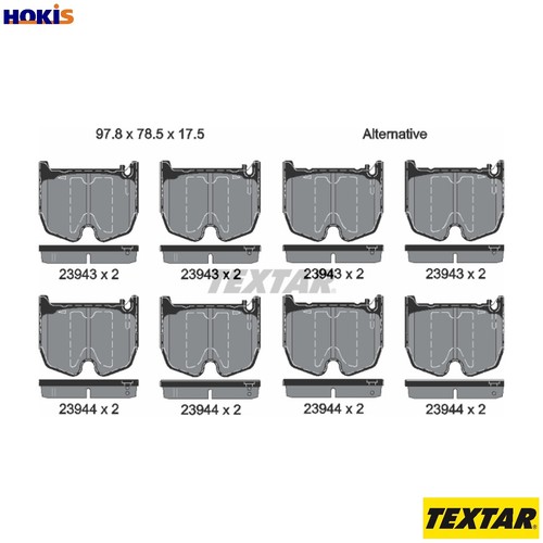 BRAKE PAD SET DISC BRAKE 2394301 FOR MERCEDES-BENZ M113.990/991/992 5 ...