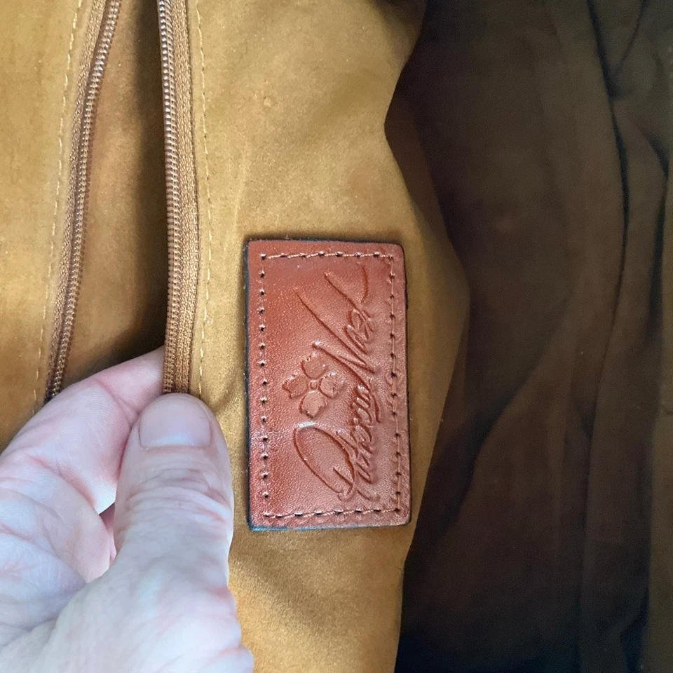 Patricia Nash Teal Green Leather Doctor Frame Satchel - Image 3 of 4