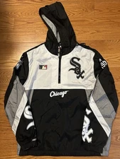 NEW! Mitchell & Ness Cooperstown Collection Chicago White Sox 1/2-Zip Jacket L