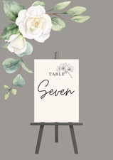 Minimalist Wedding Table Numbers – 4x6 Quality Cardstock (Numbers 1–10)