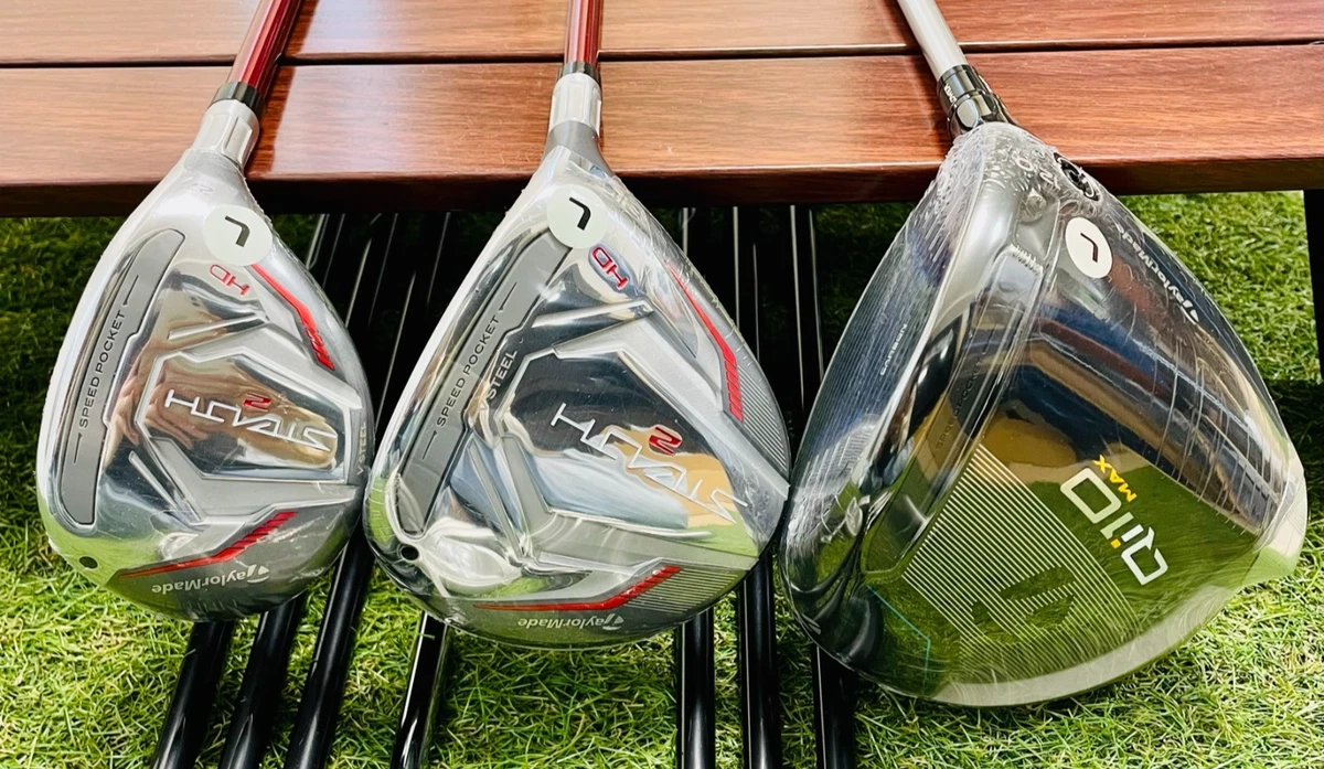 Ladies TaylorMade FullSet New Qi10 1w Stealth2 3w 5hy Used Burner irons Women
