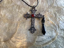 Gothic Cross Necklace Unisex NEW Jewelry Pendant Accessories 3x2 Inches Heavy.