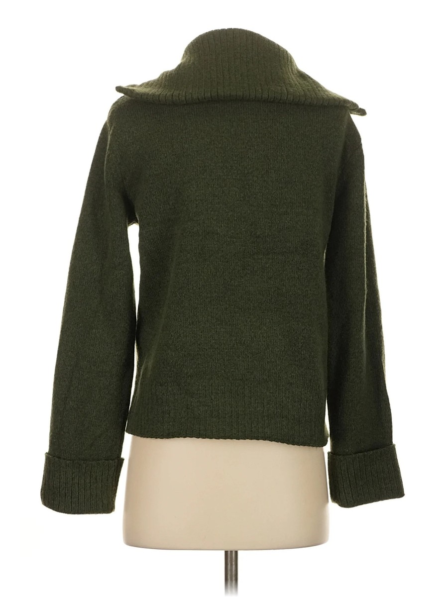 Nicole Miller New York Women Green Pullover Sweater S View 2