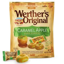 Caramel Apple Hard Candy, 8.57 Oz Bag, Individually Wrapped Fall Candy