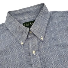 Lauren Ralph Lauren Men's 16/33-34 Classic Fit Non Iron Plaid Button Down Shirt