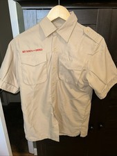 Vented Microfiber Poly Boy Scout BSA UNIFORM SHIRT Youth Large New Style C88