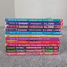 Goosebumps R.L. Stine-Lot of 12 Books 4 7 12 15 16 24 30 43 44 Slappy World 1 8 