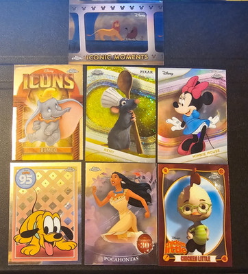 2025 Topps Chrome Disney Refractor Yellow Diamond Inserts - You Pick