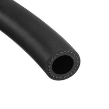 3/4" ID Fuel Line Hose, 1 3/16" OD 2ft Black Rubber Oil Hose for Fuel System