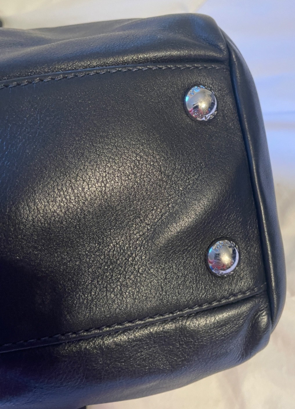 PRADA Black Soft Calf Nappa Leather BR4909 Shoulder Bag Hobo Handbag Purse thumbnail 16